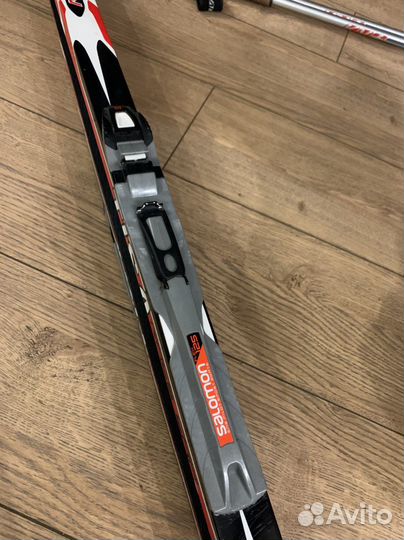 Лыжи беговые tisa fischer с креплениями pilot