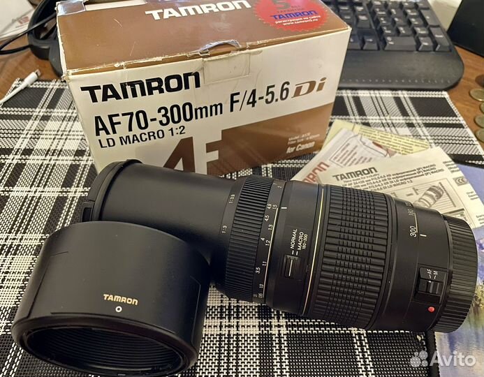 Объектив tamron для Canon Ef Af 70-300 мм