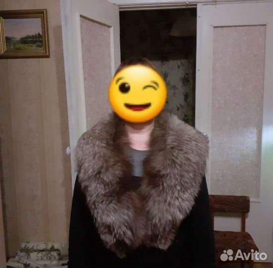 Воротник серебристый песец