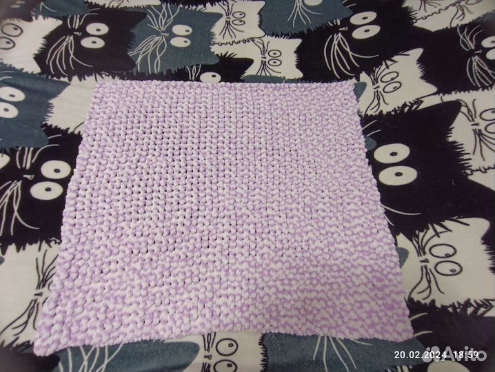 Плед детский вязаный