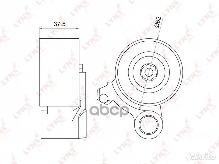 Ролик натяжной ремня грм PB1061 lynxauto