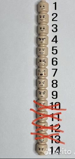 Lego головы аналог человечек детали лего