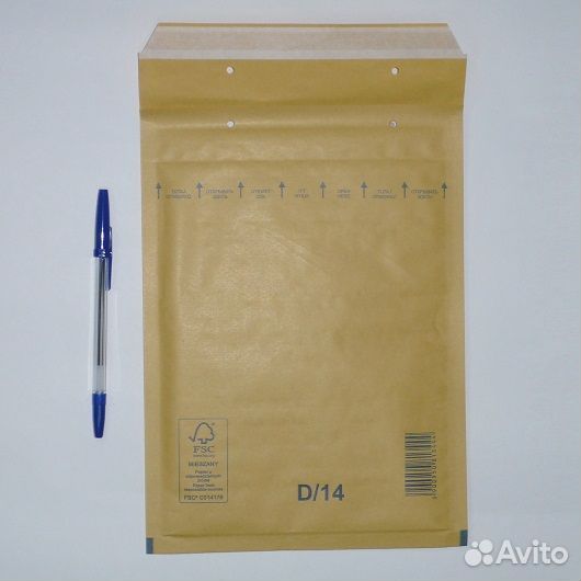 Пакет с пузырьковой пленкой D/14, 175*265 мм 10 шт