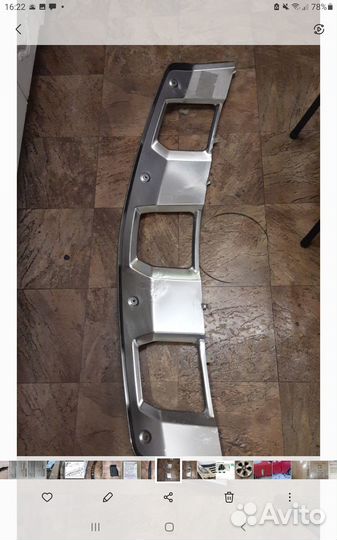 Хромированная накладка бампера Mercedes ml w164