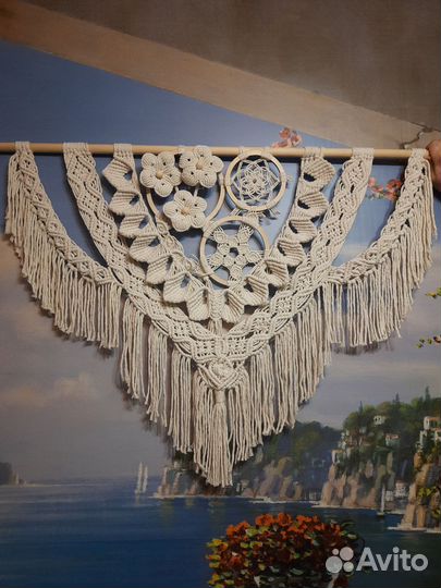 Макраме панно интерьерное 