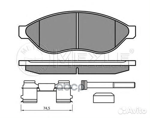 Колодки peugeot boxer 2.2-3.0HDI 2006 Для 16