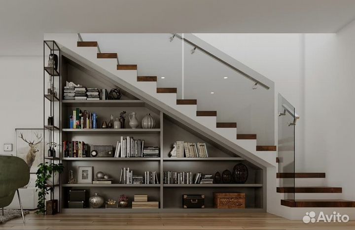 Шкаф под лестницу изготовление под заказ