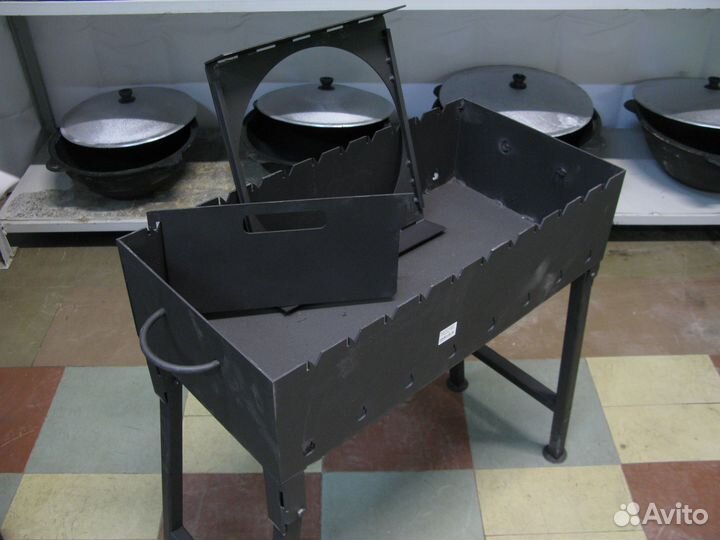 Мангал комбинированный 60х30х70