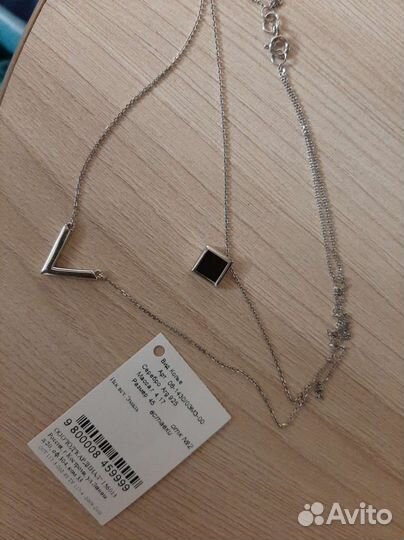 Колье серебро