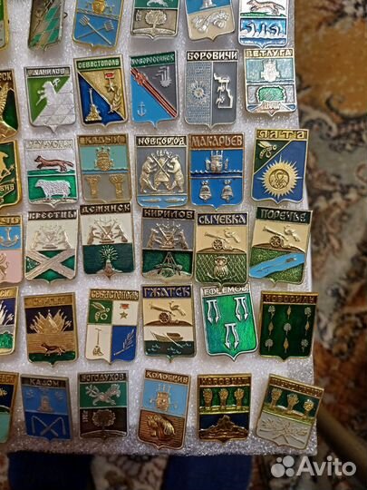 Значки гербы городов