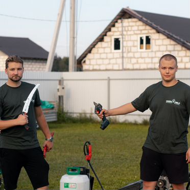 Вспашка земли, выравнивание под газон