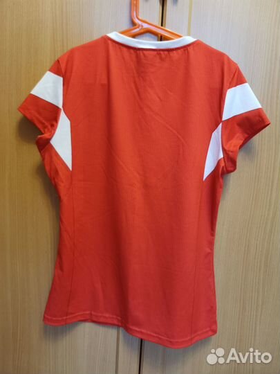 Футболка женская, 44, спортивная, с гербом