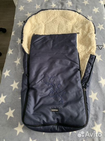 Меховой конверт из овчины в коляску