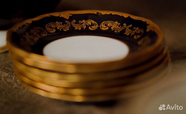 Сервиз кобальт 8 персон Reichenbach Райхенбах