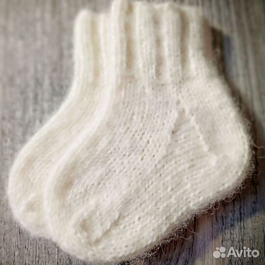 Вязаные детские носки из мягкой пряжи с альпака