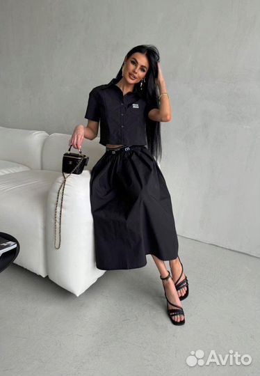 Стильный костюм двойка miu miu