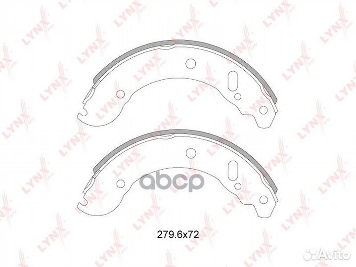 BS-4604 Колодки тормозные lynxauto BS-4604
