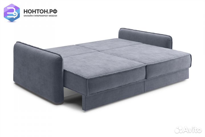 Диван тик-так Антей 3-х местный темно-серый