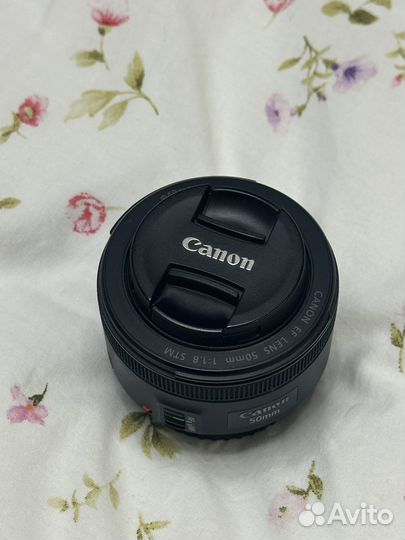 Объектив canon 50mm 1:1.8 stm