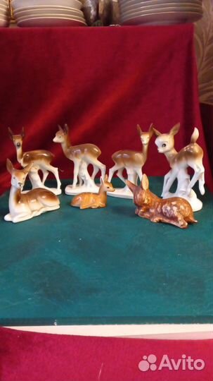 Статуэтки оленей, лосей и косуль