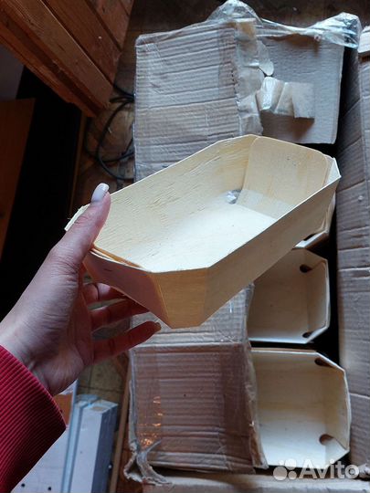 Корзинка из березового шпона 25 15,5 7