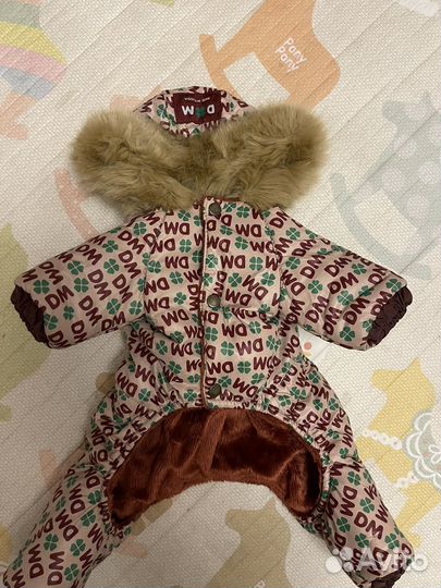 2 комбинезона и куртка дождевик для собак