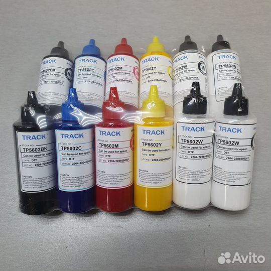 Комплект чернил DTF упаковка по 100 ml