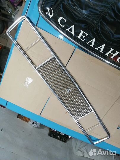 Новая решетка радиатора ваз 2106 хром металл