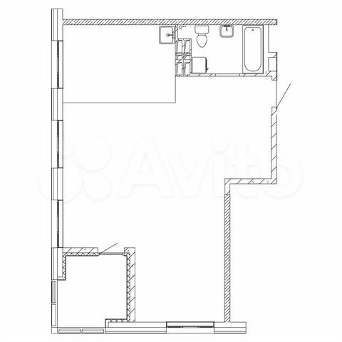 1-к. квартира, 72,5 м², 18/23 эт.