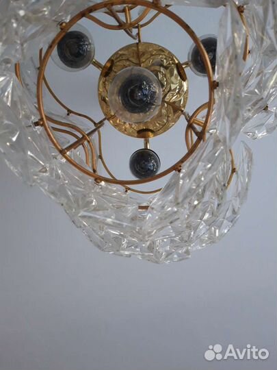 Винтажная люстра Искра 54 хрусталя