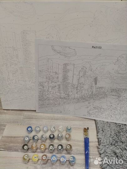 Картина по номерам Москва-Сити