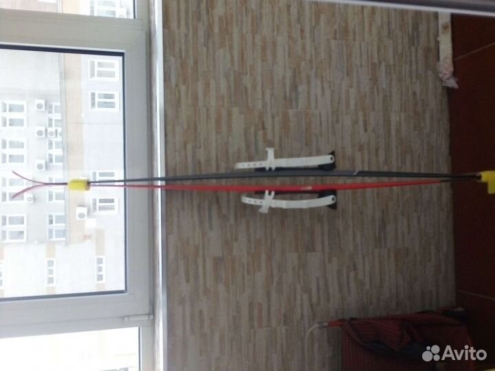 Лыжи пласт.с раздвиж.креплениями 160см