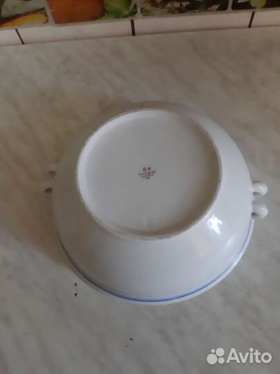 Фарфоровая супница СССР