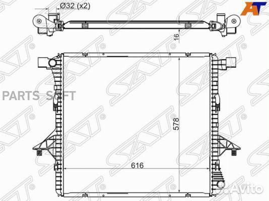 Радиатор охлаждения Фольксваген Амарок 10