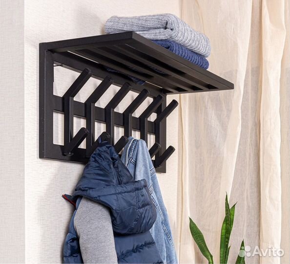 Вешалка настенная в стиле лофт