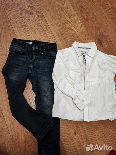Рубашка и джинсы 98 размер