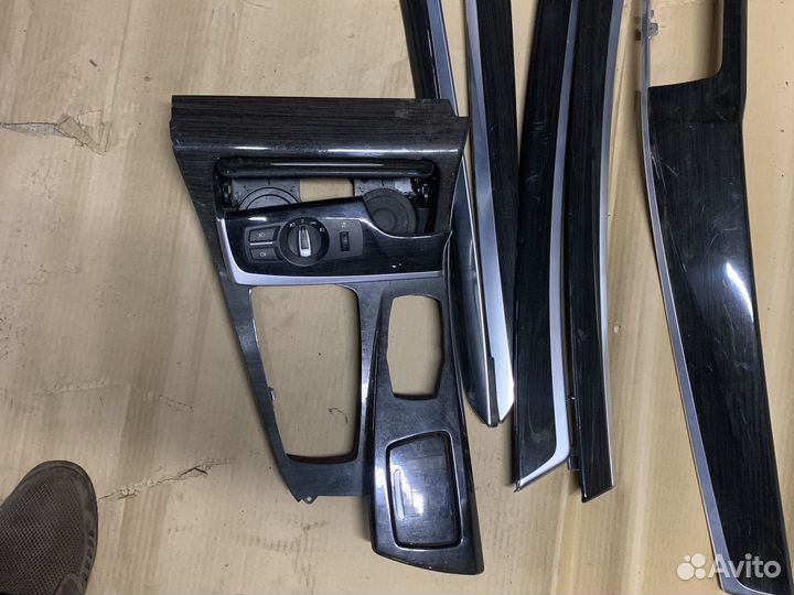 Декоративные планки дерево BMW F10 fine line