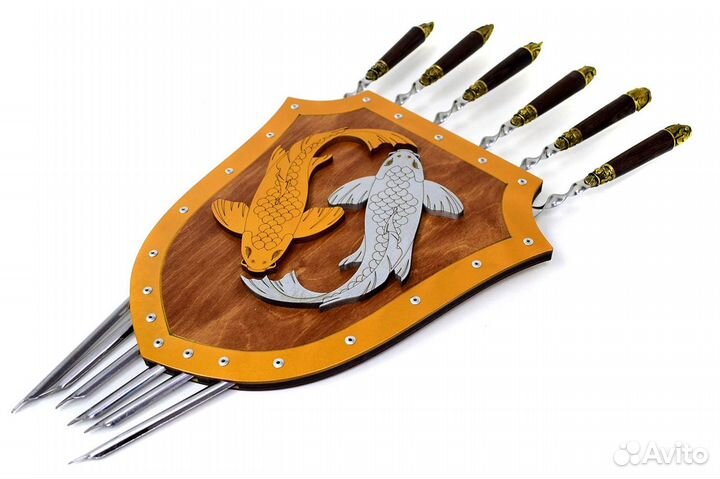 Подарок мужчине шампуры с держателем