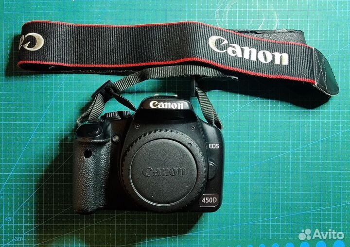 Canon 450d kit + доп. аккумулятор