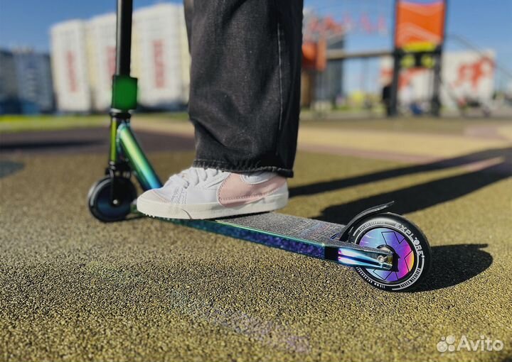 Самокат новый quph салатовый хомут