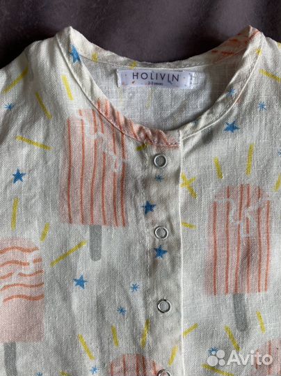 Льняная блузка для девочки