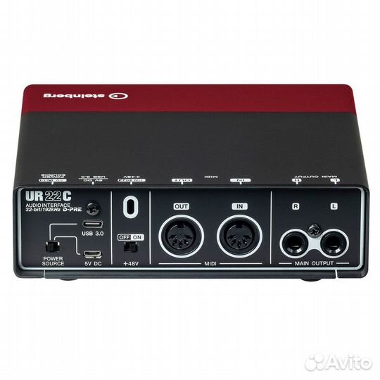Звуковая карта Steinberg UR22C USB-C, красный