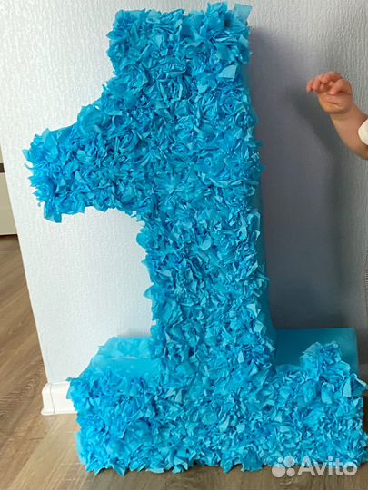 Цифра 1 на годик