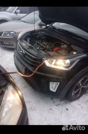 Запустить прикурить автомобиль