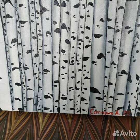 Березки картина Сергиенко