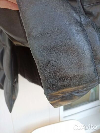 Зимняя кожаная куртка Снежная королева