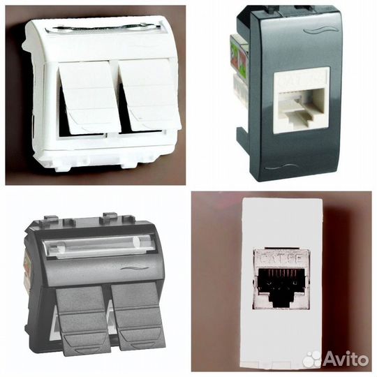 Розетка компьютерная Brava RJ45 дкс