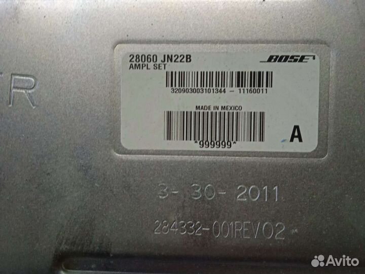Усилитель Bose ниссан теана j32