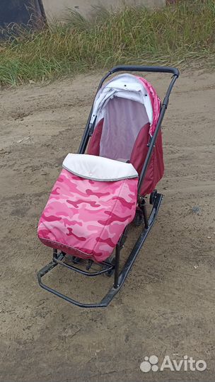 Детские санки коляска