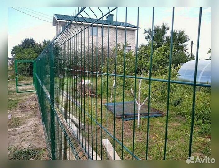 Сетка для забора 3d